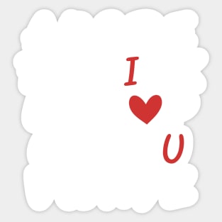 valentine's day alphabet abc Sticker